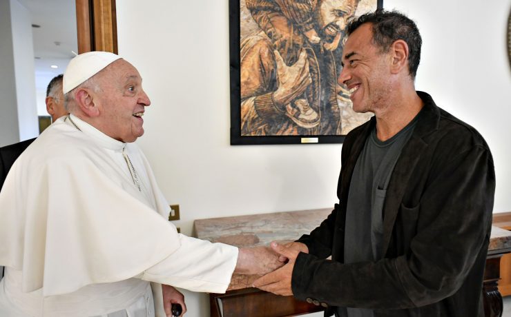 Io Capitano Matteo Garrone e Seydou Sarr da Papa Francesco