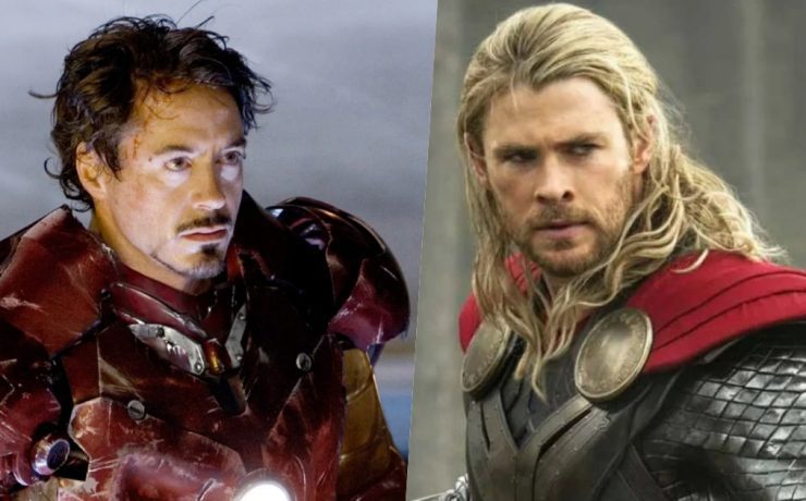 Robert Downey Jr Chris Hemsworth Marvel