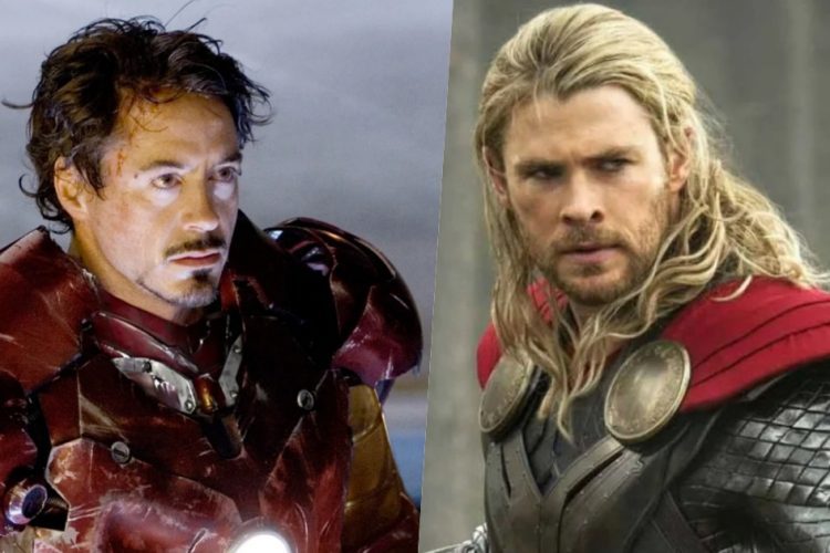 Robert Downey Jr Chris Hemsworth Marvel