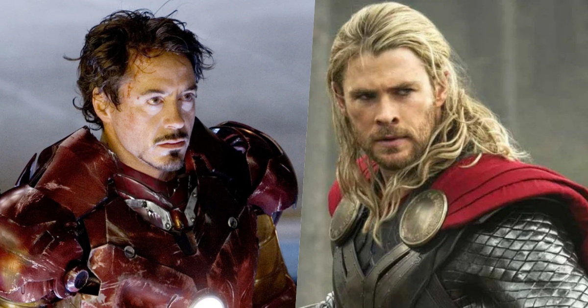 Robert Downey Jr Chris Hemsworth Marvel