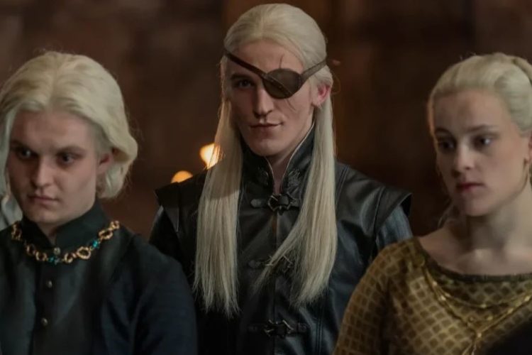 i giovani rampolli Targaryen in un frame di House of the Dragon