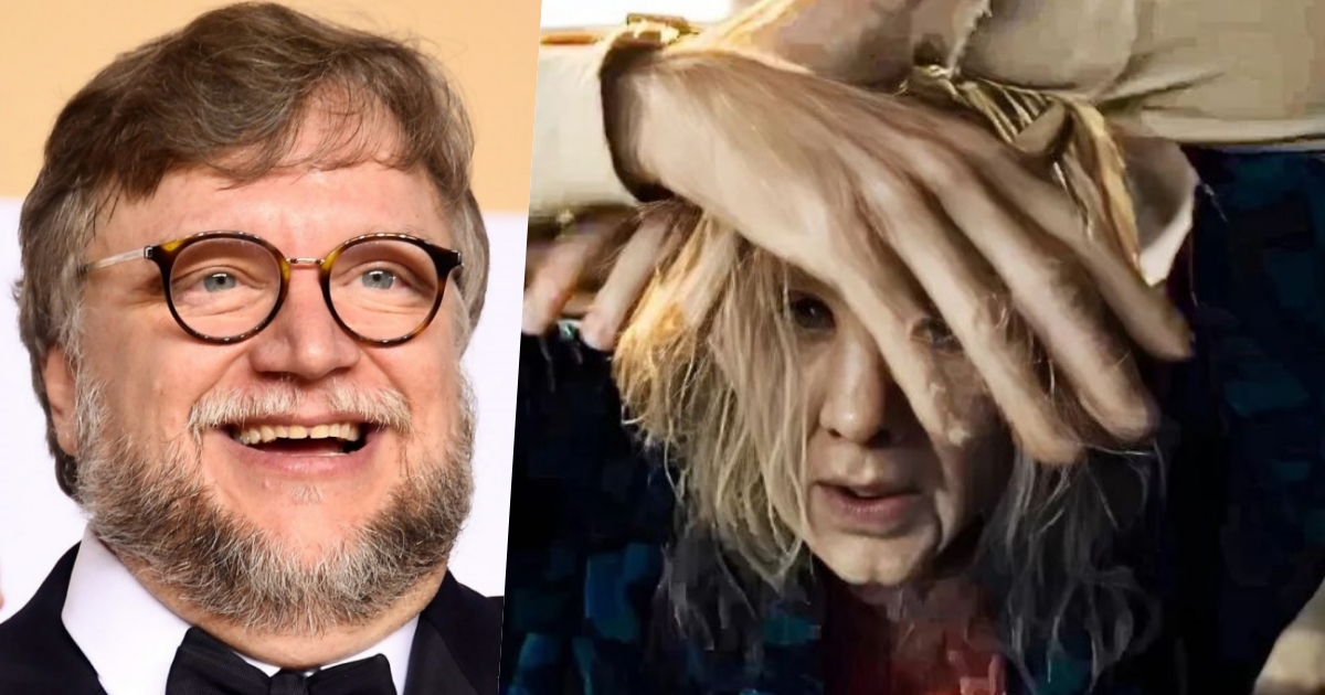 primi piani di guillermo del toro e nicolas cage