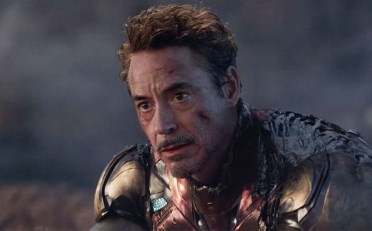 Robert Downey Jr. in un frame da avengers: endgame