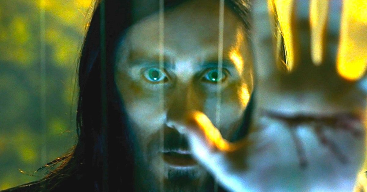 Jared Leto in una scena di Morbius