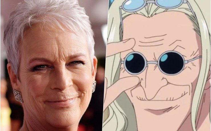 Collage Jamie Lee Curtis e Dr. Kureha