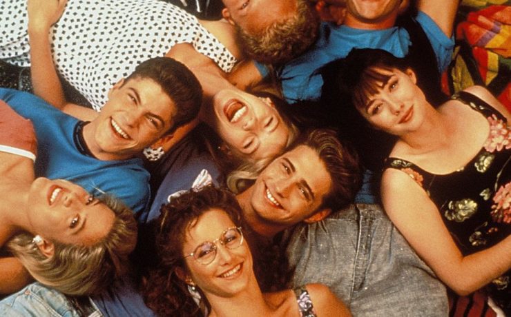 una foto del cast di beverly hills 90210