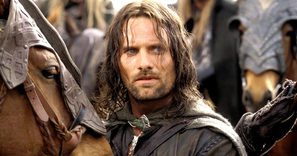 Viggo Mortensen in una scena de Il Signore degli Anelli