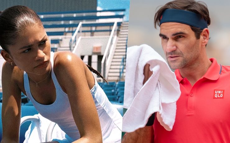 foto doppia con zendaya e roger federer