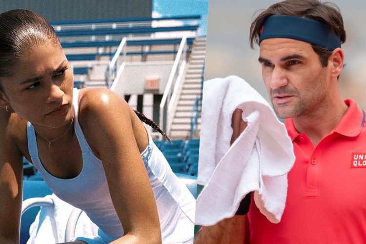 foto doppia con zendaya e roger federer