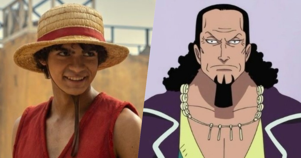 Luffy in One Piece e Nefertari Cobra