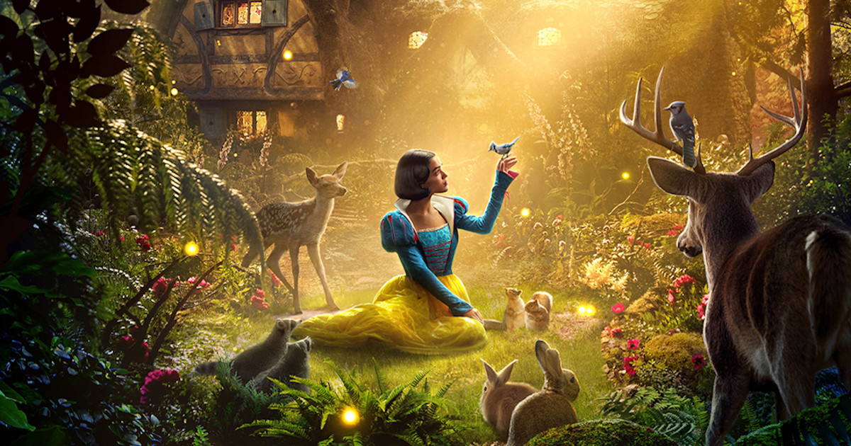 Immagine dal poster del live action Disney di Biancaneve