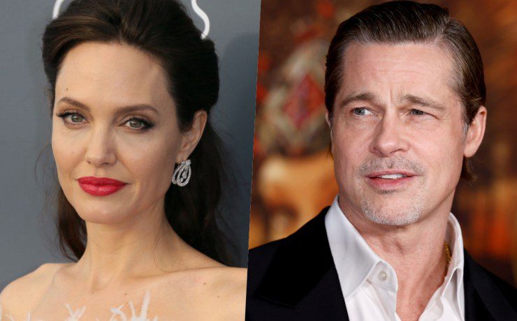 Collage Angelina Jolie e Brad Pitt