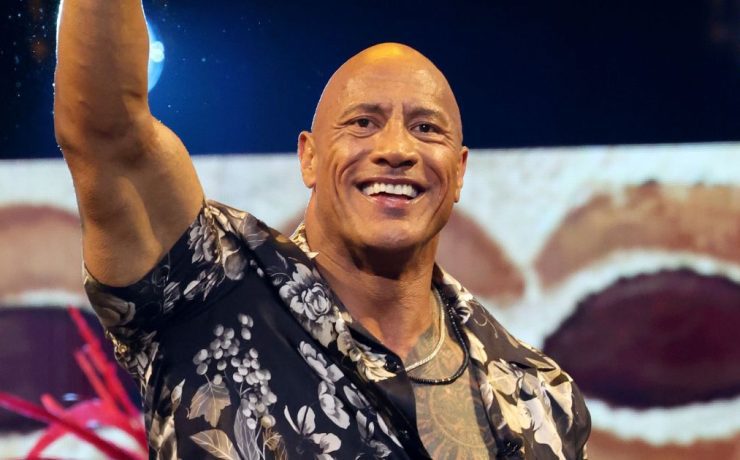 l'attore dwayne johnson al d23