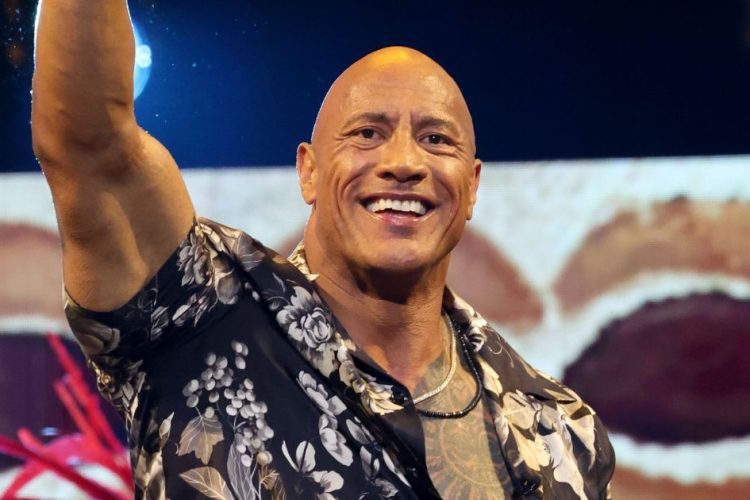 l'attore dwayne johnson al d23