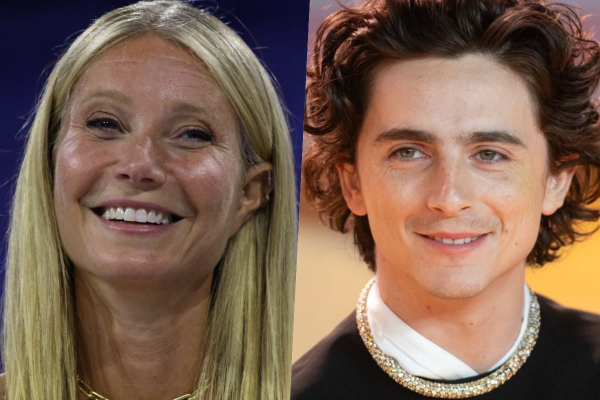 Collage Gwyneth Paltrow e Timothée Chalamet