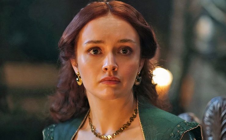 Alicent Hightower (Olivia Cooke) in House of the Dragon