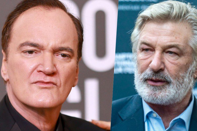 primi piani quentin tarantino e alec baldwin