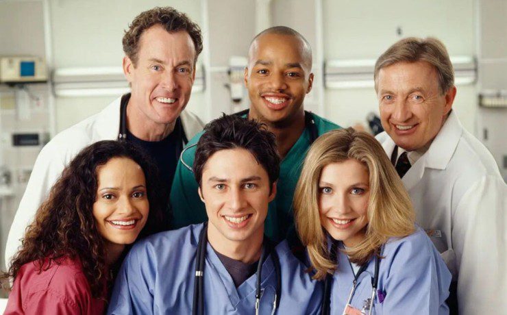 Il cast di Scrubs