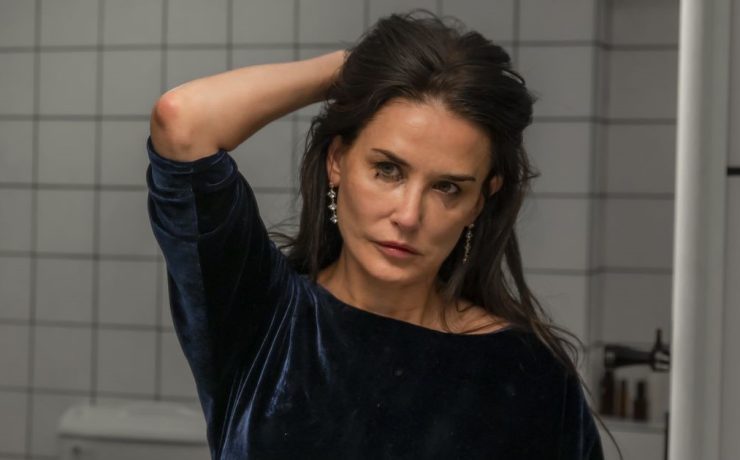 un frame di Demi Moore in The Substance