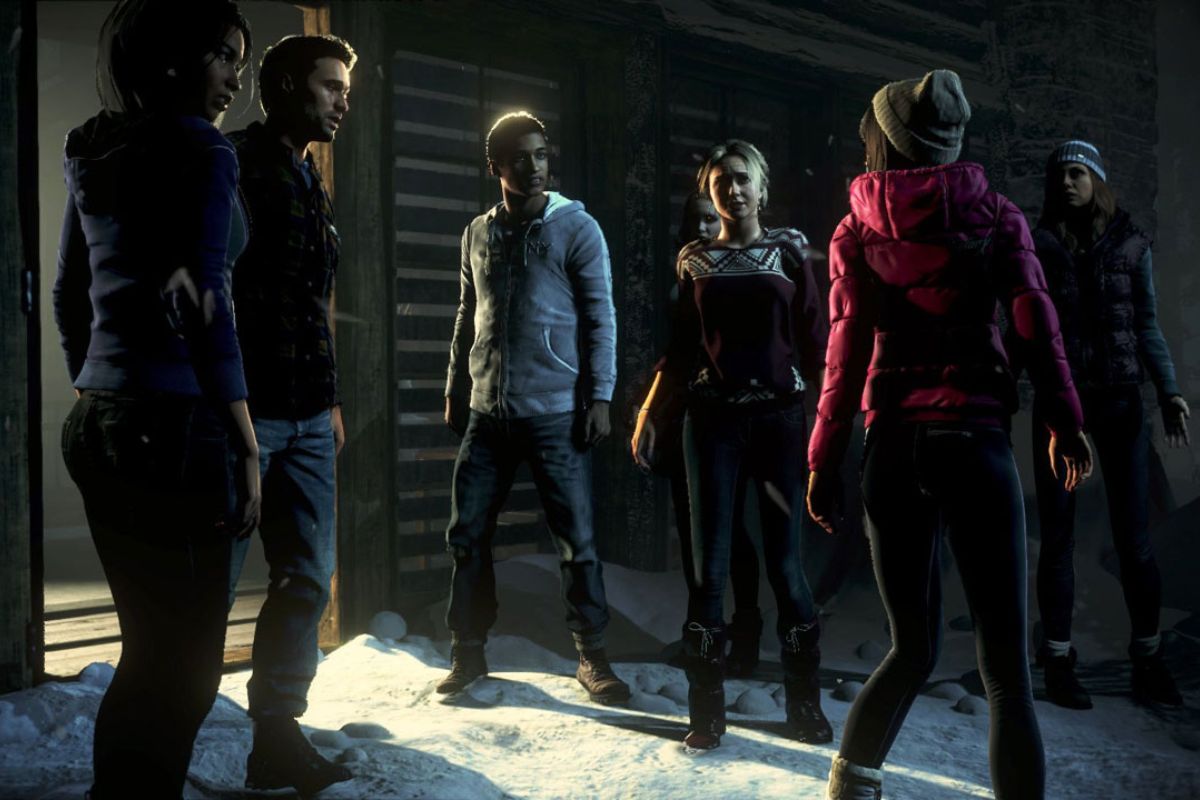 Frame dal videogioco horror Until Dawn