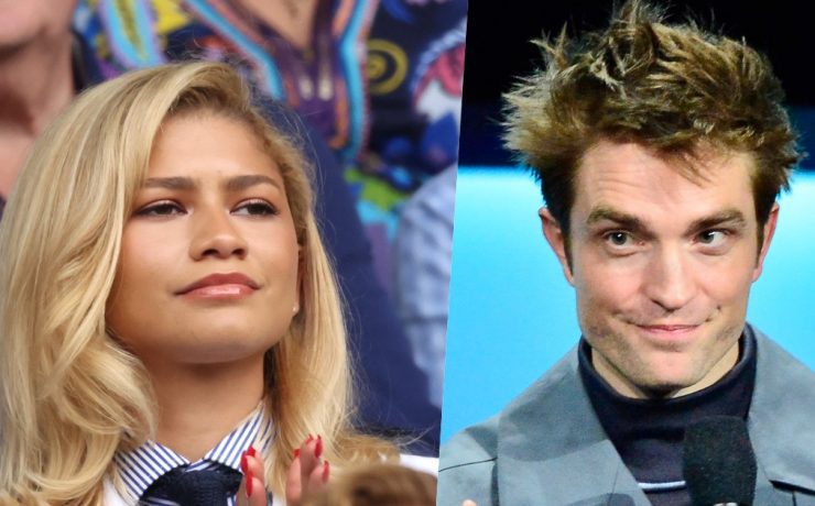 primi piani di zendaya e robert pattinson