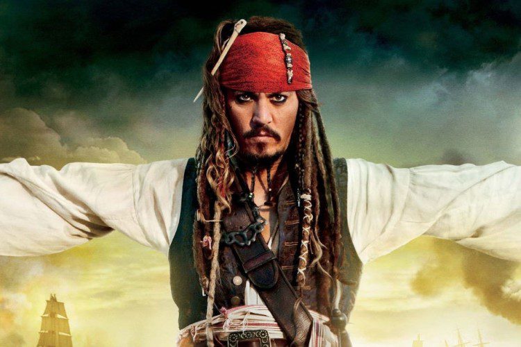 Johnny Depp nei panni di Jack Sparrow