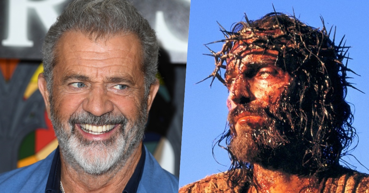 Mel Gibson e Jim Caviezel sul set de La Passione di Cristo