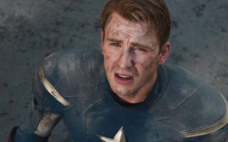 chris evans nel ruolo di captain america