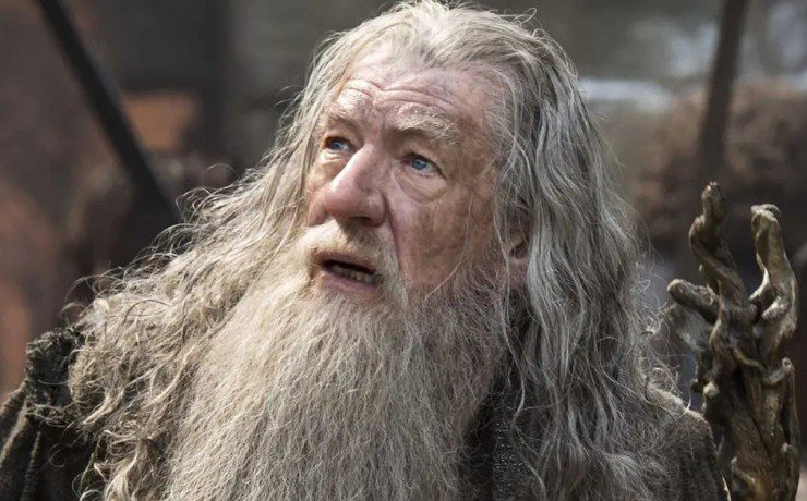 Ian McKellen è Gandalf nella saga de Il Signore degli Anelli