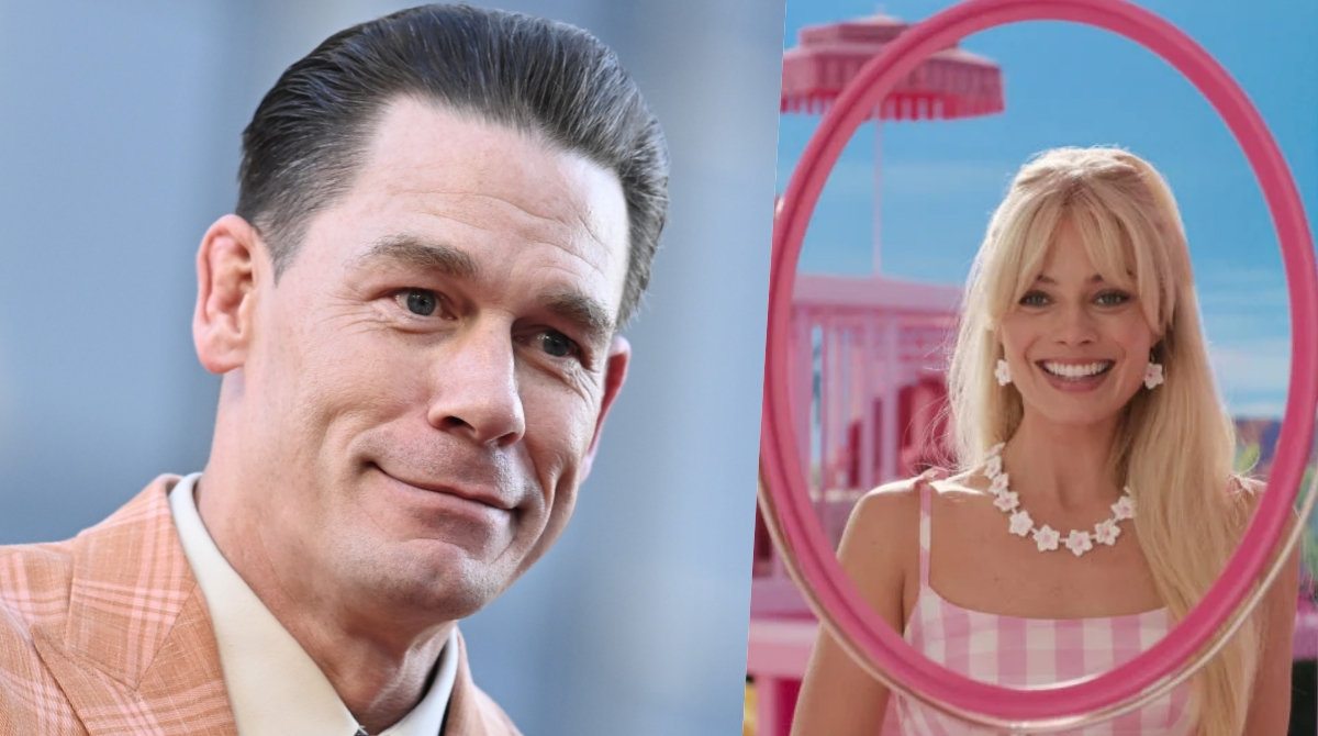 john cena e margot robbie in barbie