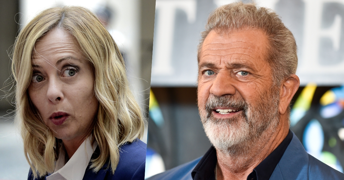 giorgia meloni e mel gibson