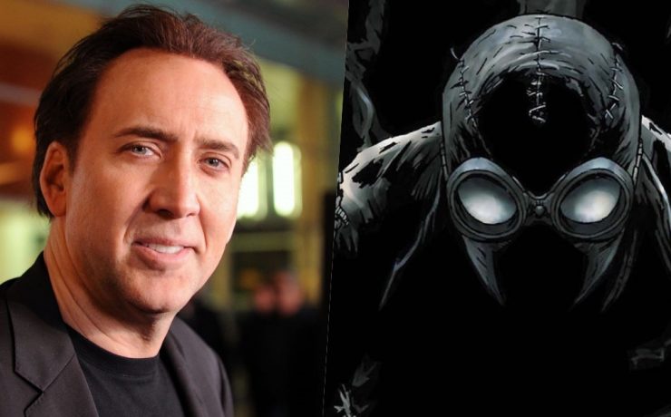 Primo piano di Nicolas Cage e Spider-Noir