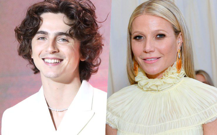 Collage Timothée Chalamet e Gwyneth Paltrow