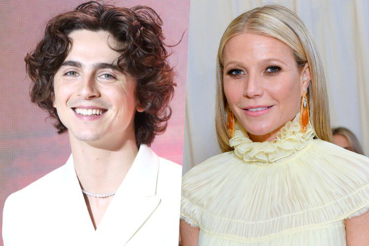 Collage Timothée Chalamet e Gwyneth Paltrow