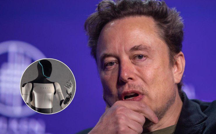 elon musk presenta il suo robot