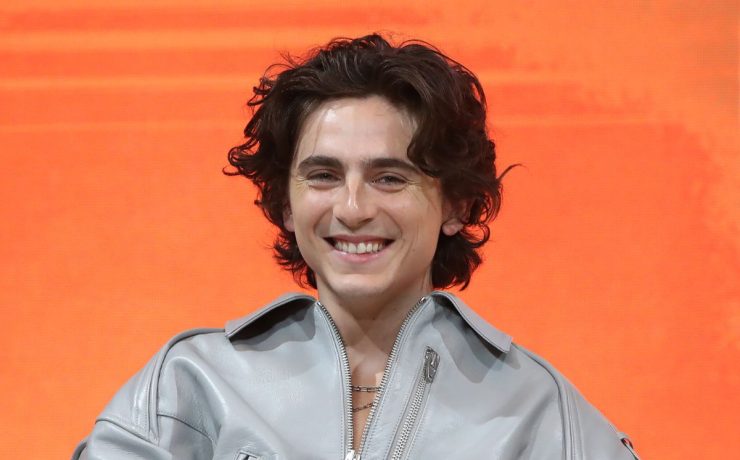 timothee chalamet ad una gara di sosia