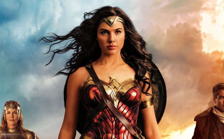 Gal Gadot nel banner di Wonder Woman