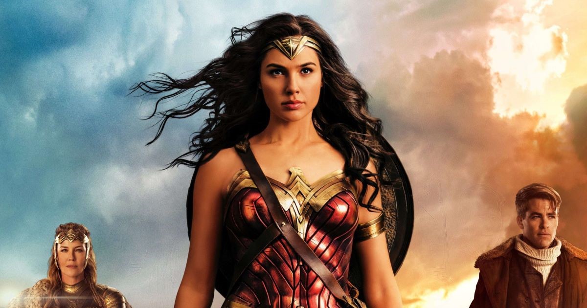 Gal Gadot nel banner di Wonder Woman