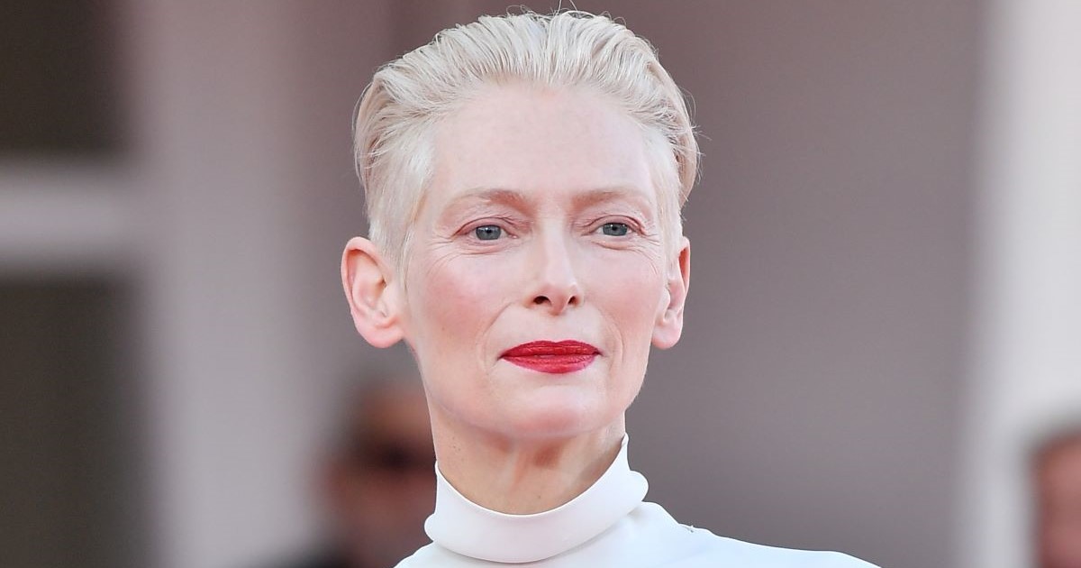 Un primo piano di Tilda Swinton