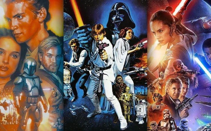 le tre trilogie di Star-Wars