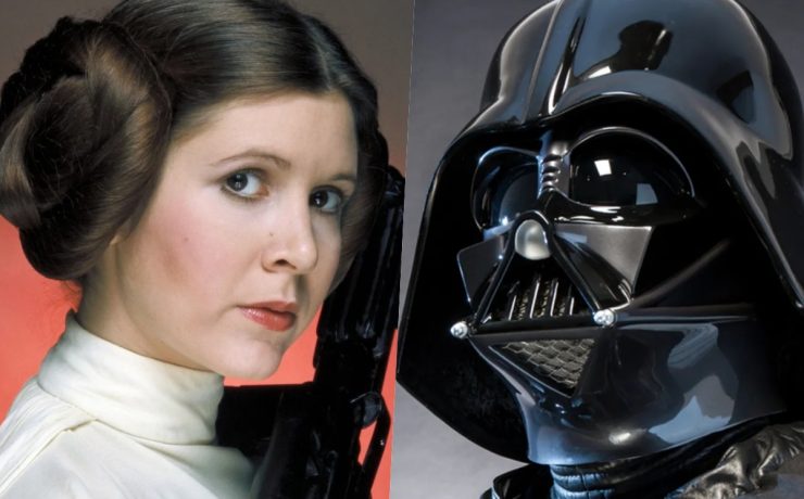 Collage Leia e Darth Vader Star Wars