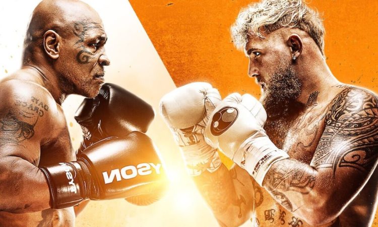 il banner di Jake Paul vs Mike Tyson