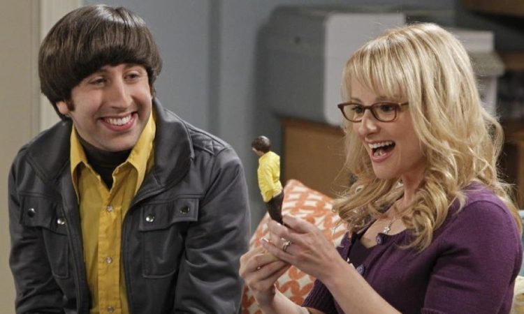 Simon Helberg e Melissa Rauch in The Big bang Theory