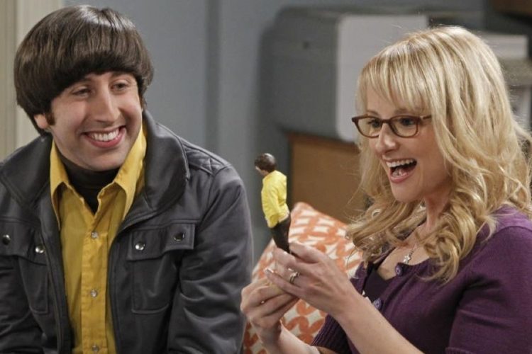 Simon Helberg e Melissa Rauch in The Big bang Theory