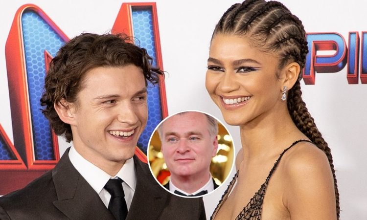 Collage che raffigura Tom Holland, Zendaya e Christopher Nolan