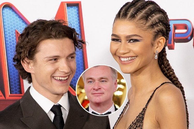 Collage che raffigura Tom Holland, Zendaya e Christopher Nolan