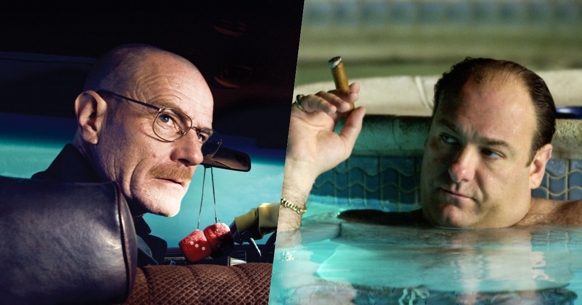 Due frame da Breaking Bad e I Soprano