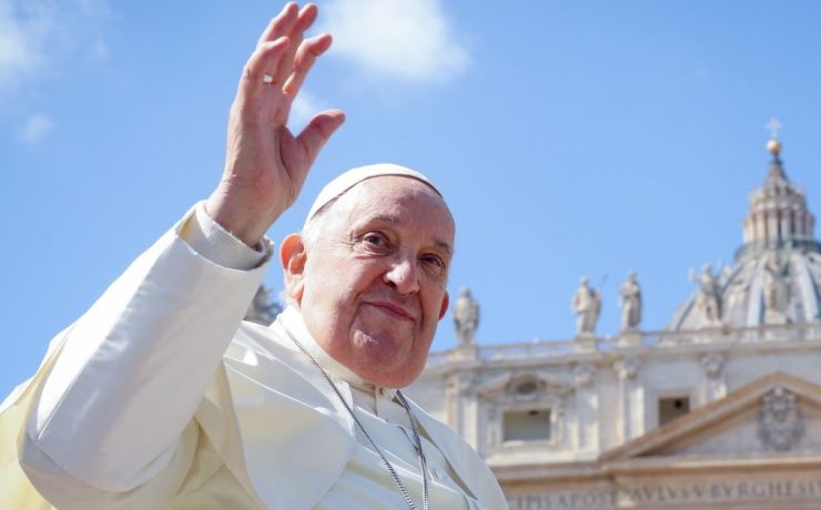 un primo piano di Papa Francesco