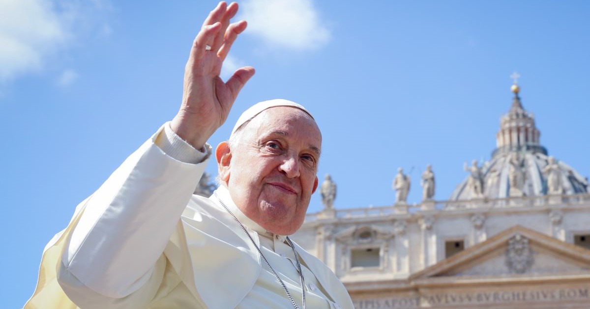 un primo piano di Papa Francesco