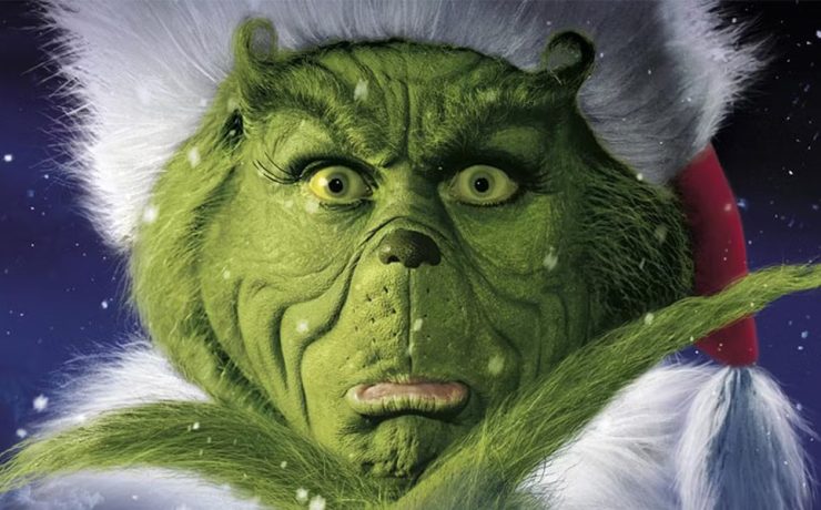 Jim Carrey nel film di Natale Il Grinch